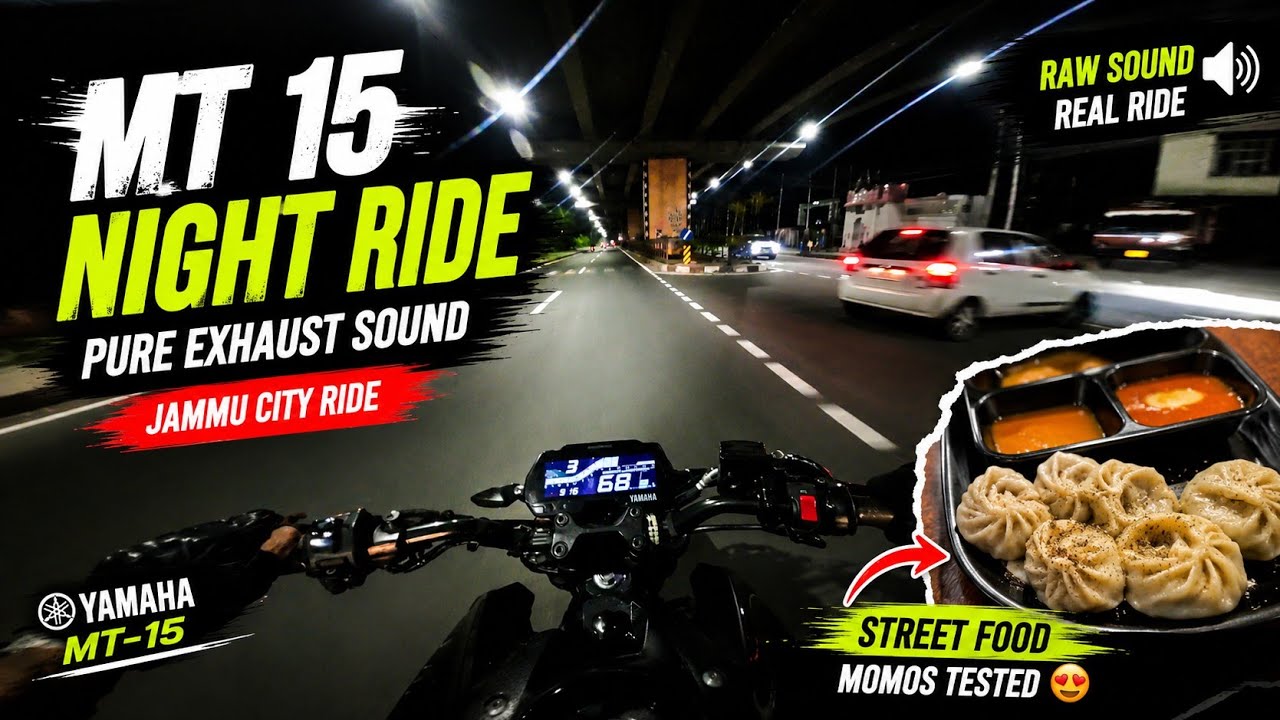 MT 15 Night Ride | Pure Exhaust Sound | Yamaha MT 15