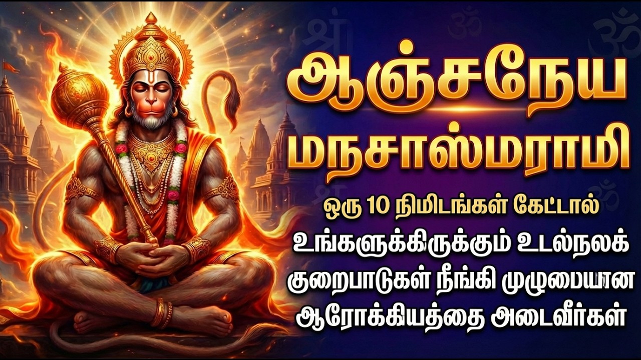 Saturday Special Anjaneyar Tamil Bhakti Padalgal | Hanuman Chalisa 🙏 | Powerful Hanuman Bhakti Songs