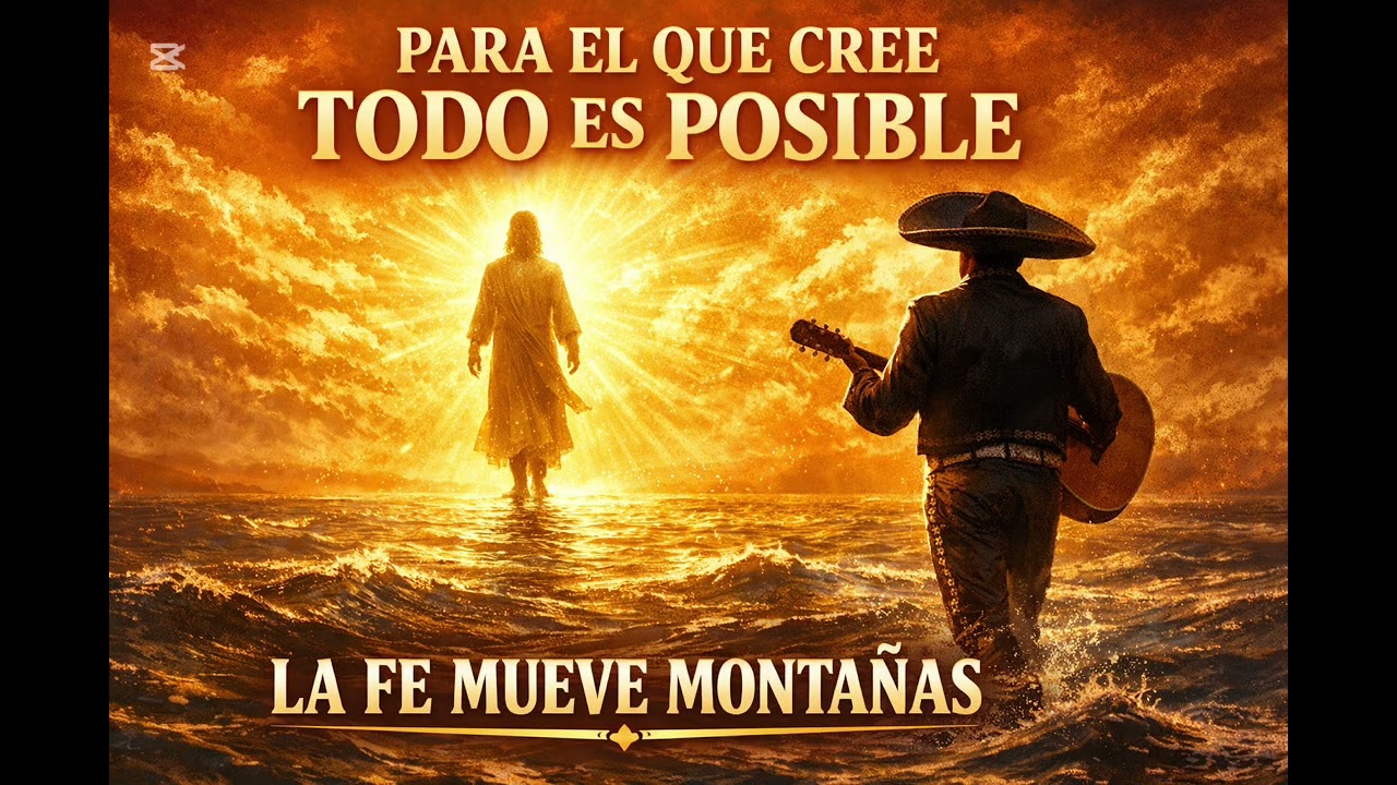 “Hay que creer, la fe mueve montañas” –Alabanza Ranchera cristiana de fe y esperanza / poder de Dios