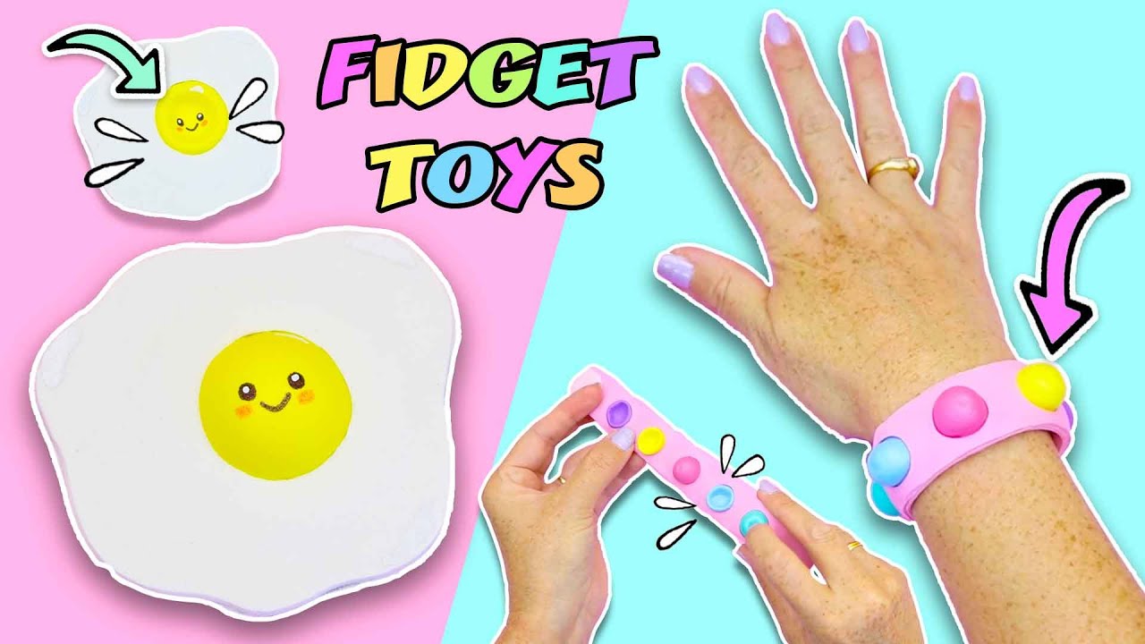 FIDGET TOYS POP IT Caseros - virales TIKTOK Brazalete y Tierno Huevo FÁCILES | Manualidades aPasos