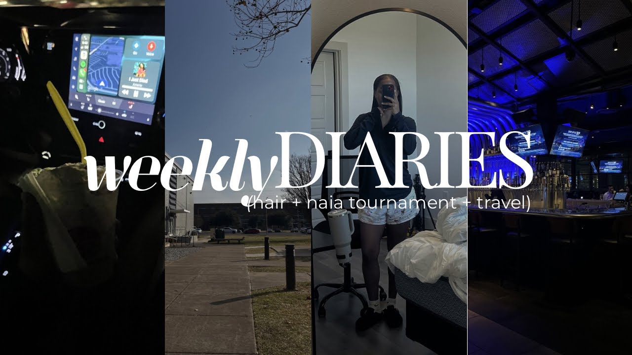 VLOG | Brand collab, hair maintenance, travel, & college life🤍