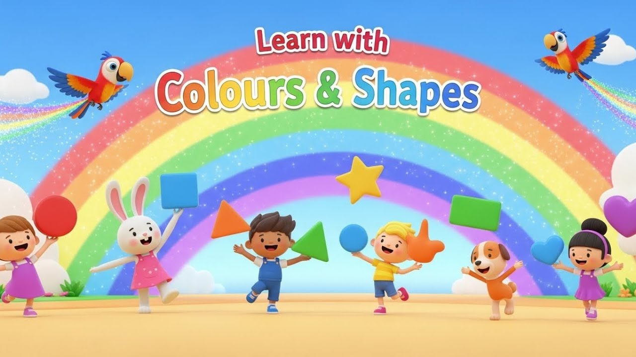 Learn Colors and Shapes | Kids Educational Video