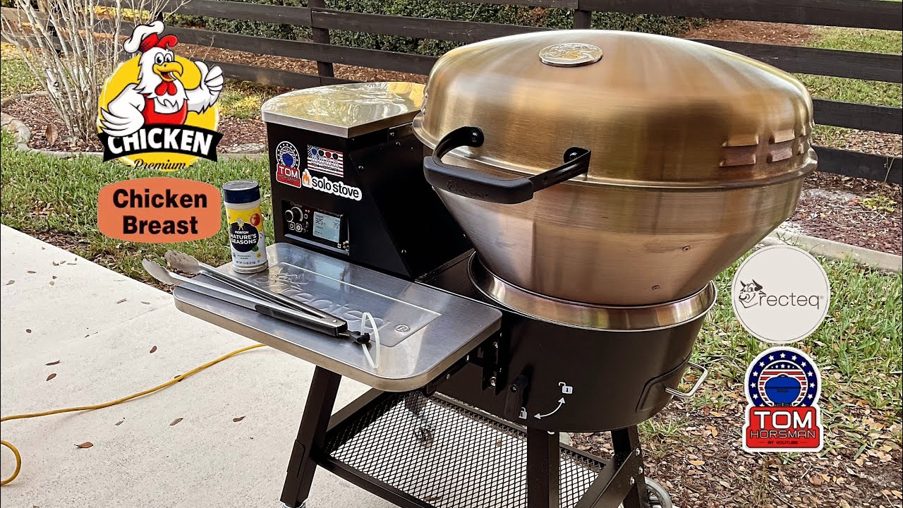 Recteq Bullseye Deluxe Pellet Grill! / Real Chicken Breast! / Perfection!