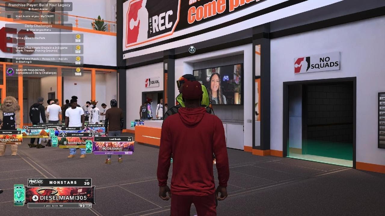 NBA 2K26. 6'5 SG Dwayne Wade 2 Way Iso Sniper Build. Squad Up Rec Gameplay Highlights.
