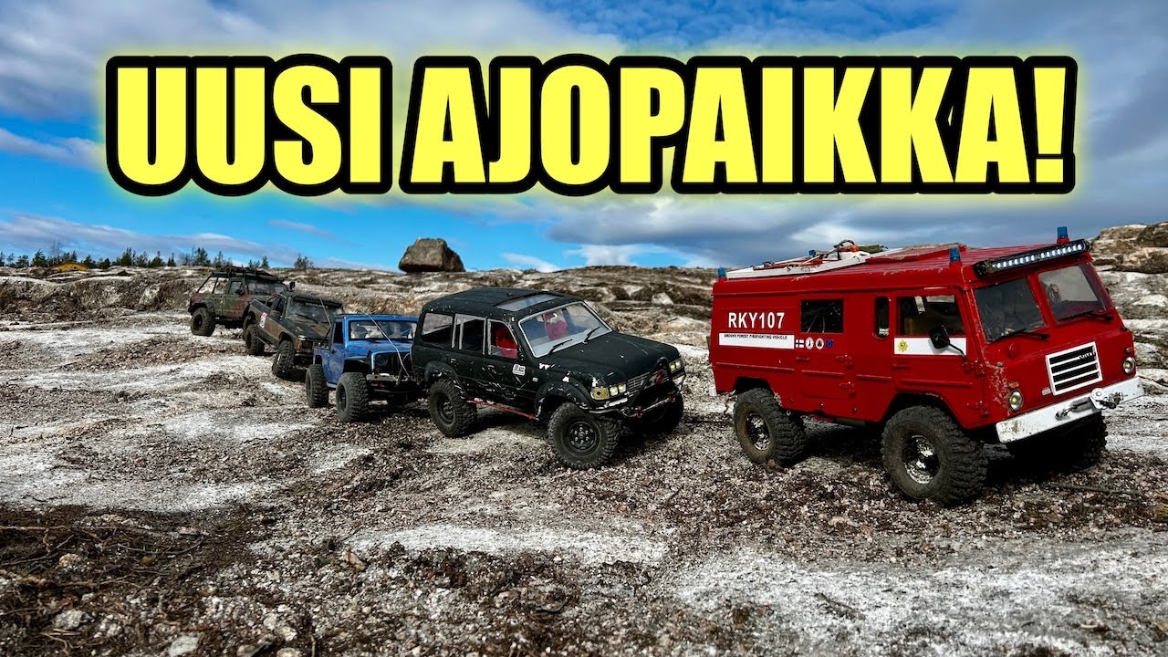 Uusi ajopaikka - Safarointia ja seikkailua jättimäisellä kalliolla.