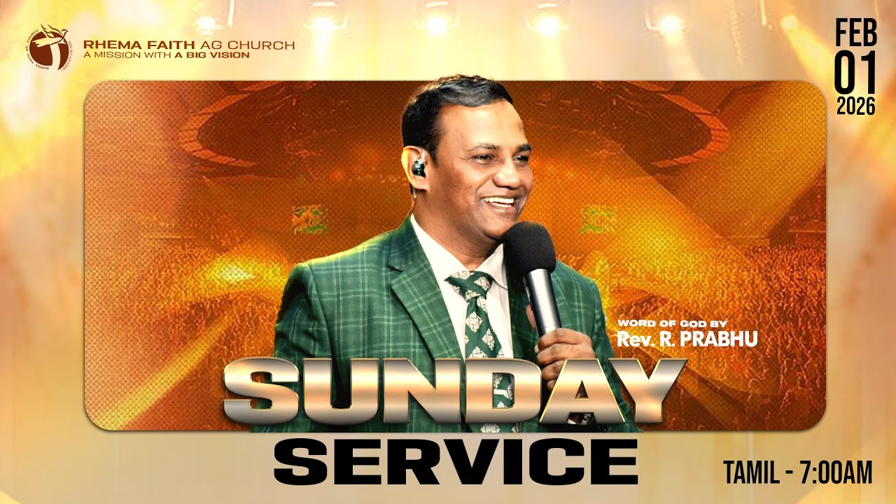 LIVE | SUNDAY SERVICE | WORSHIP & MESSAGE BY: REV. R. PRABHU | #agchurch #rfagchurch