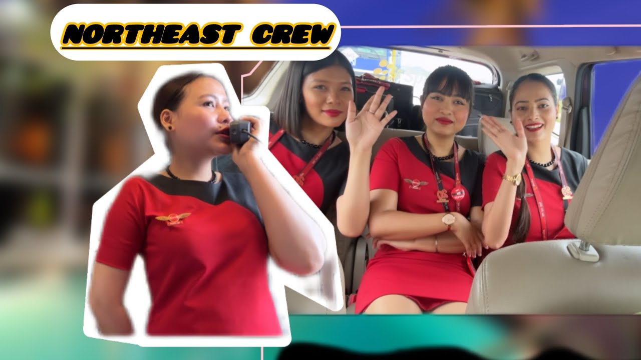 Flight ✈️ with NORTHEAST crew #reels #explore #flight #viralvideo #crew #northeast #nagaland