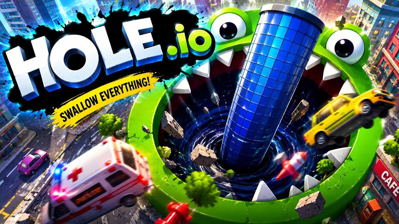 Hole.io Gameplay Walkthrough | Black Hole Evolution | Swallow Everything! Part 10 (Android & iOS)