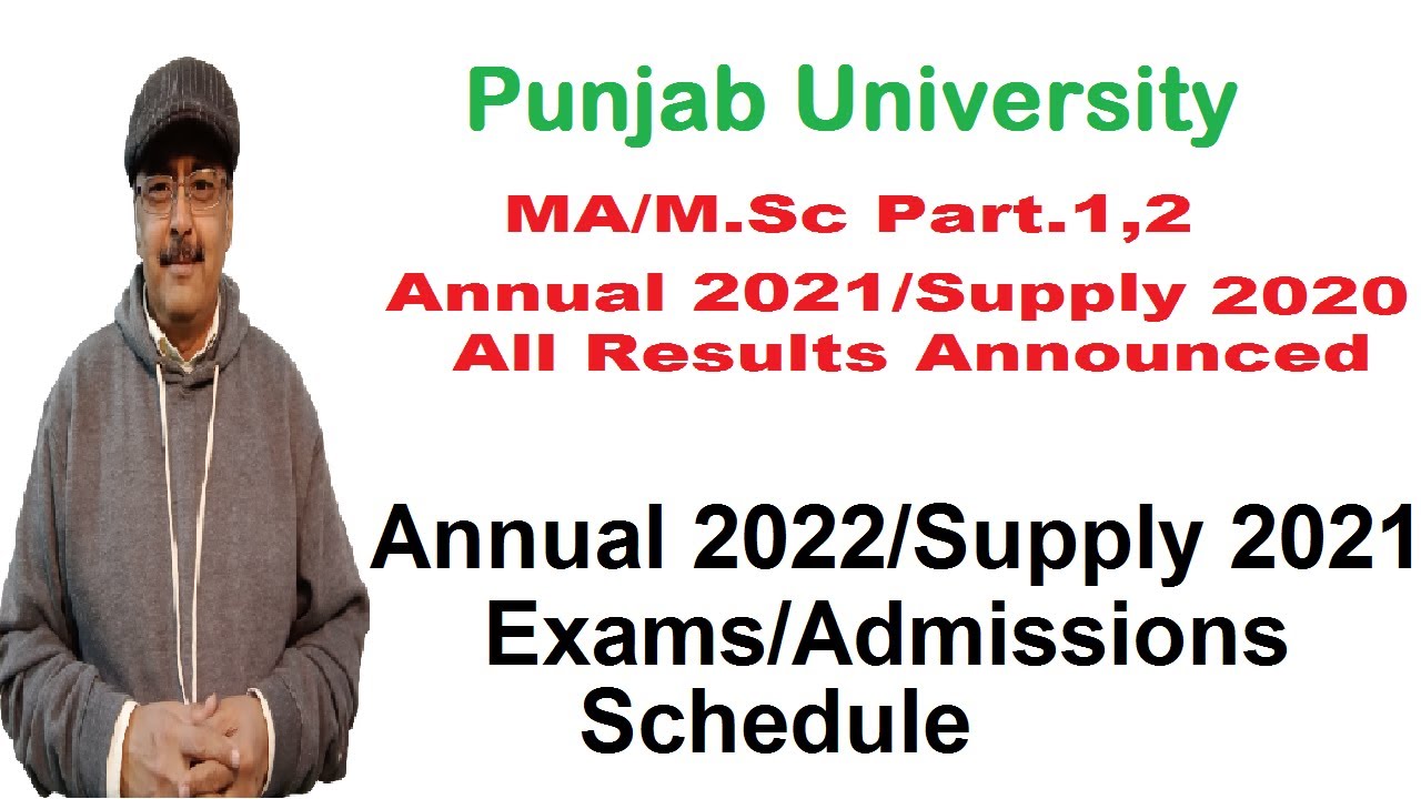 MA English Results/MA /M.Sc Results | Annual 2022/Supply 2021 Schedule | Punjab University