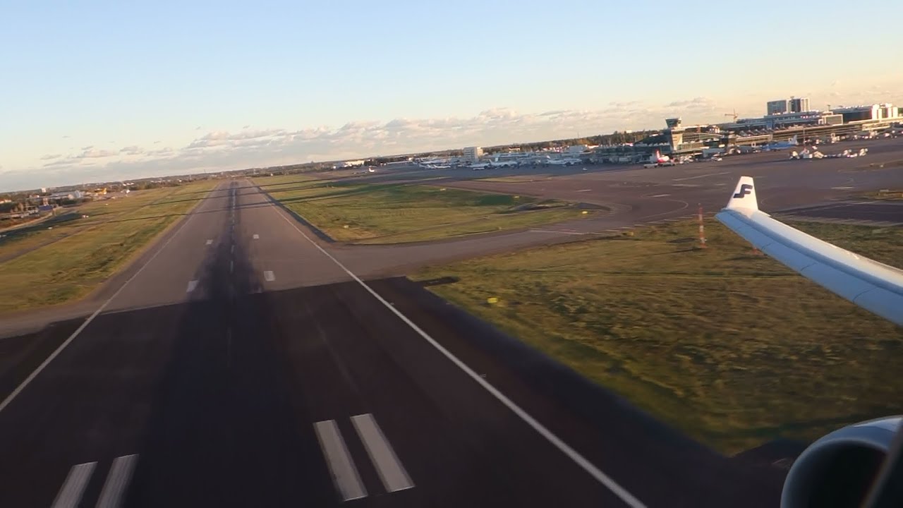(HD) Finnair A330-300 takeoff Helsinki HEL EFHK 04R for Xian