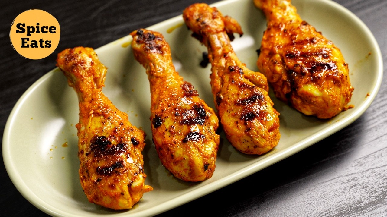 Grilled Chicken Drumstick Recipe | Spicy Chicken Drumsticks | Chicken Fry