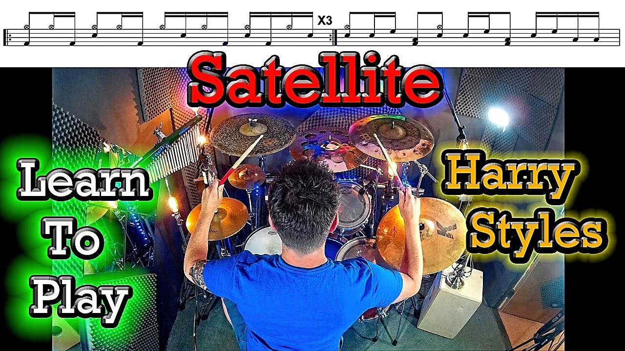 Learn How To Play Satellite By Harry Styles On The Drums (Tutorial)