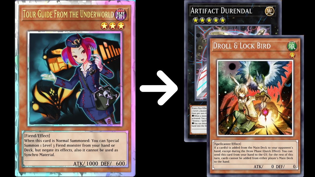 Tour Guide 1 Card Combo: Durendal + Droll (hand wipe)
