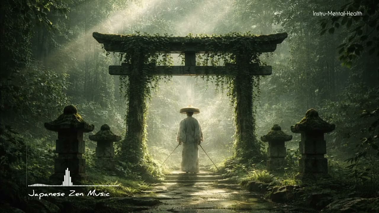 Japanese Zen Music - Japanese Flute Music For Healing, Soothing, Meditation, studying, Mindfulness