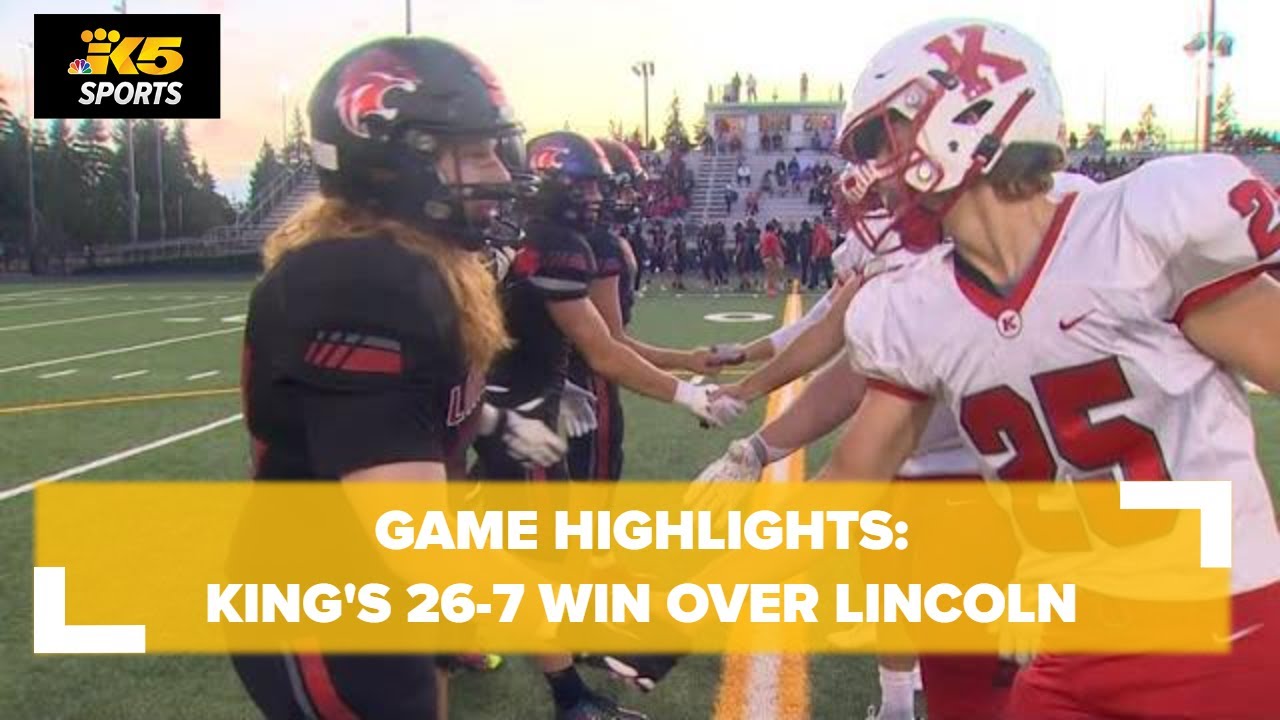 HS FOOTBALL:  KING'S VS  LINCOLN (SEATTLE)