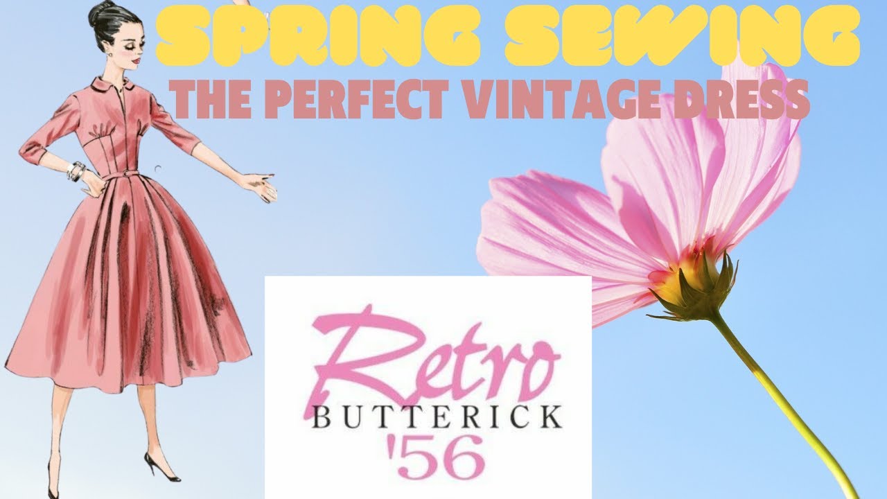 Sewing A 1950s Vintage Style Dress Using A Vintage Reproduction Sewing Pattern Butterick B5813