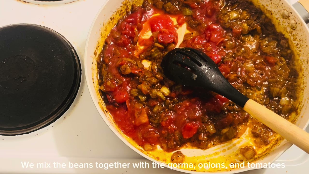 لوبیا چلو وطنی Lubia chalow (rice with beans)