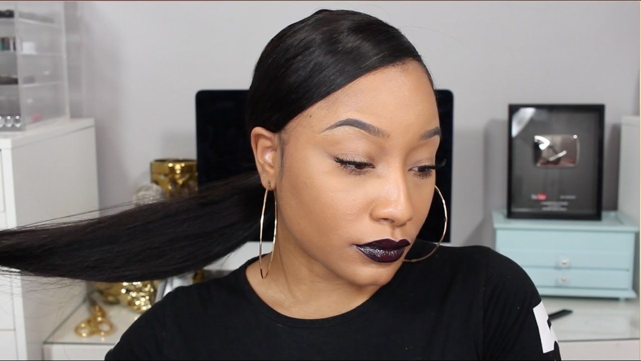 How To: Sleek PonyTail Using A Wig - Modern Show Hair Company | Jaz Jackson