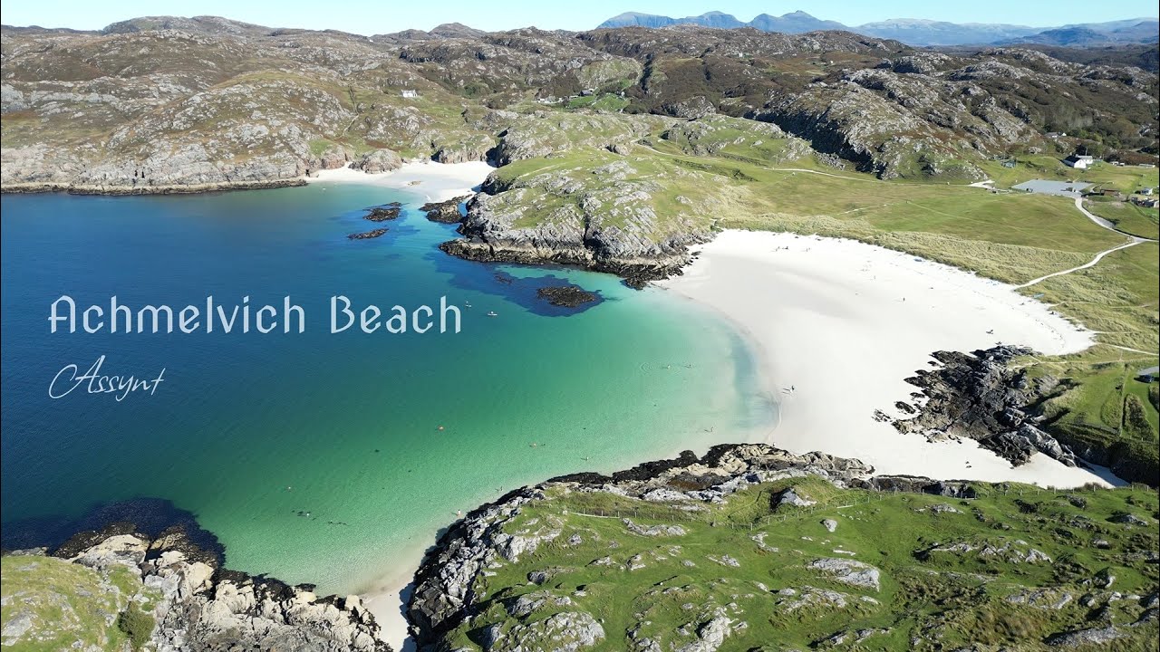 Achmelvich Beach - Assynt - Scotland | 4K | DJI Mini 3 Pro and GoPro12