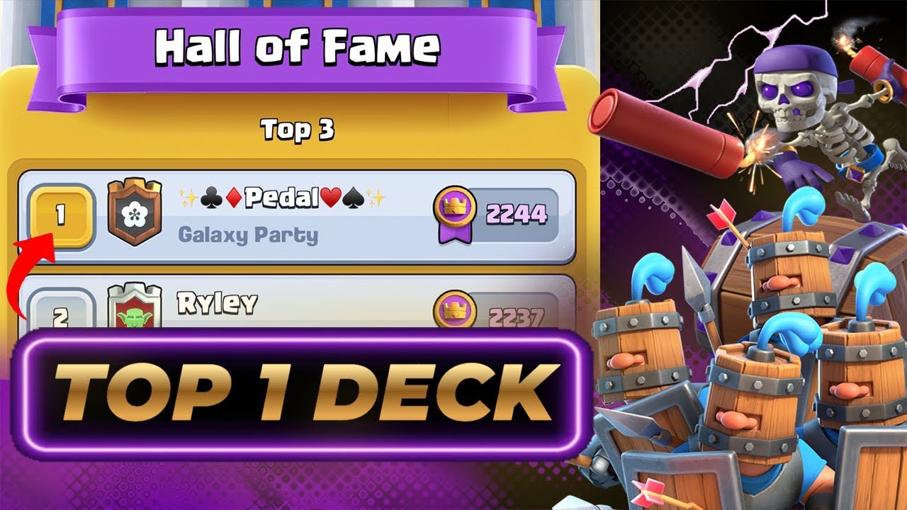 EL MAZO DEL TOP 1 DEL MUNDO EN CLASH ROYALE!! #clashroyale 