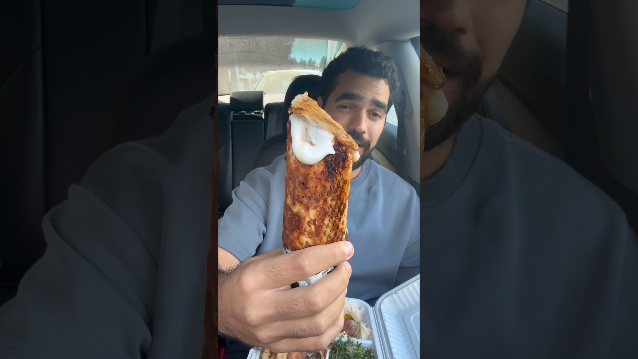 Authentic Syrian Shawarma 🌯 #shawarma #mediterranean #foodreview #vancouver #foodie