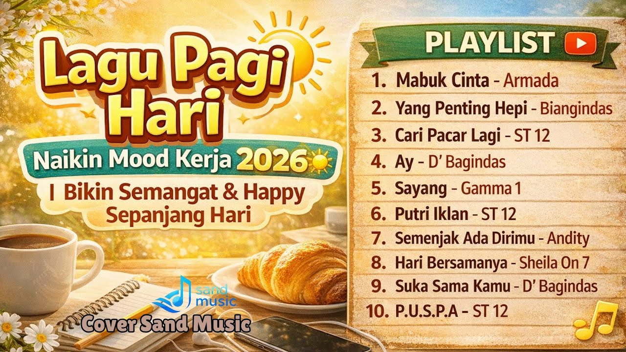 Lagu Pagi Hari Naikin Mood Kerja 2026 ☀️ | Bikin Semangat & Happy Sepanjang Hari