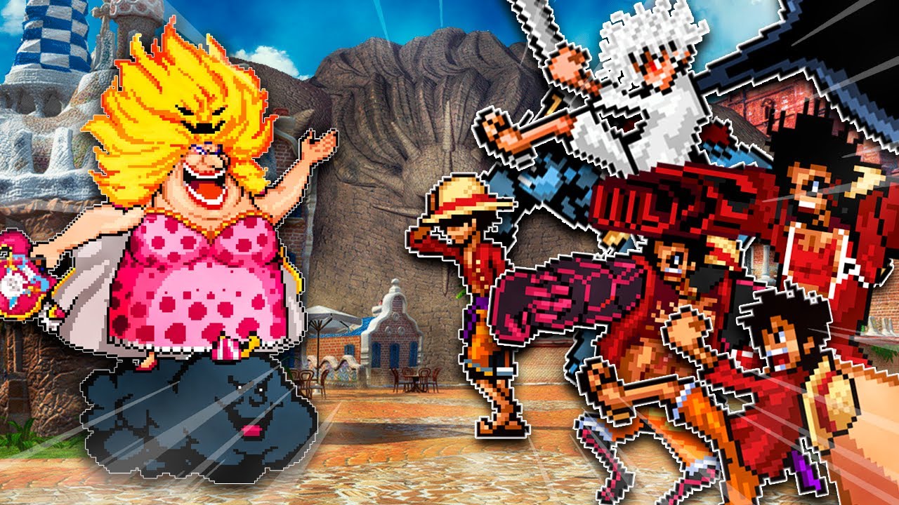 BIG MOM CONTRAS TODAS AS VERSÕES DO LUFFY NO MUGEN!!