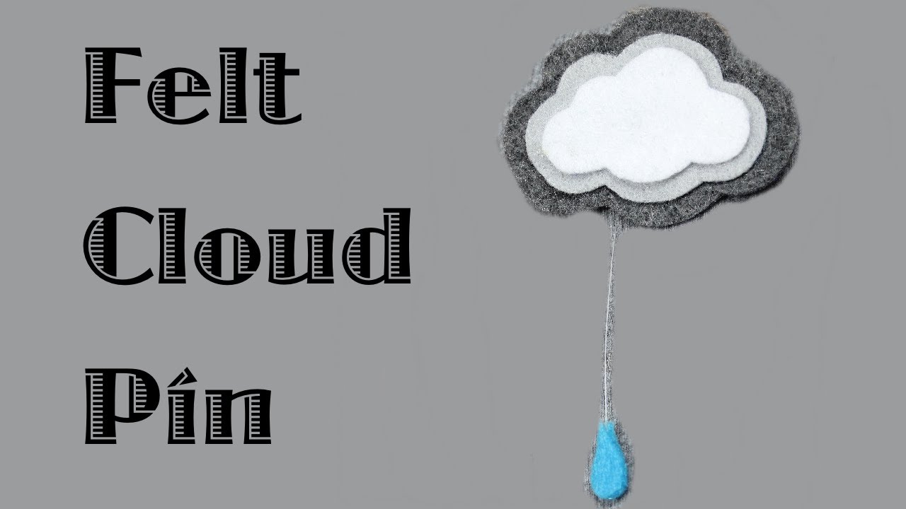 Felt Cloud Pin