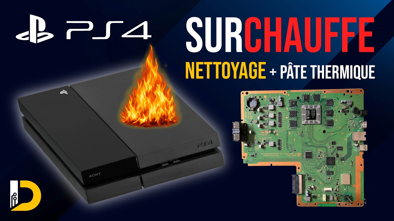 COMMENT NETTOYER SA PS4  ET CHANGER LA PATE THERMIQUE DEMONTER SA PS4 DEMONTAGE PS4