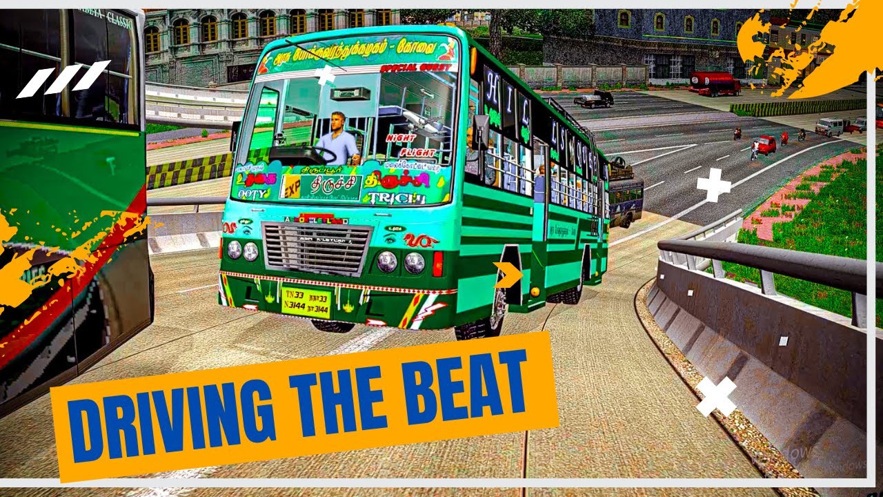TNSTC Driving the Beat Turn Traffic JamsEURO TRUCK SIMULATOR IN TAMIL ETS2 Busgame 1.36
