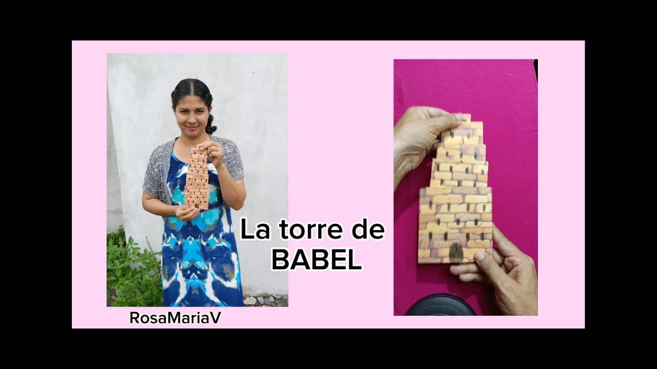La TORRE de BABEL para niños cristianos #escuelabiblica @RosaMariaV 🦋