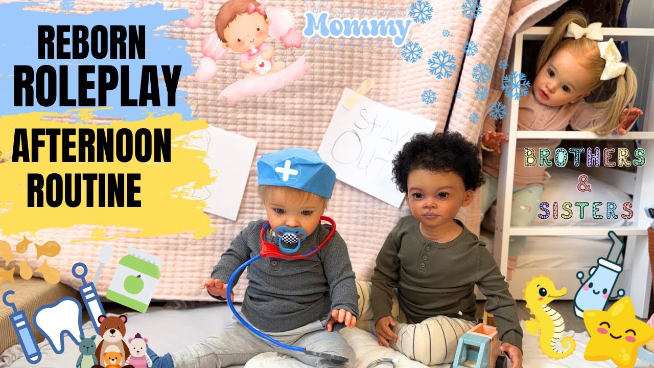 Reborn Toddlers & Silicone Baby Afternoon Routine | With Snack 🍼🧸 #reborns  #siliconebaby  #dolls