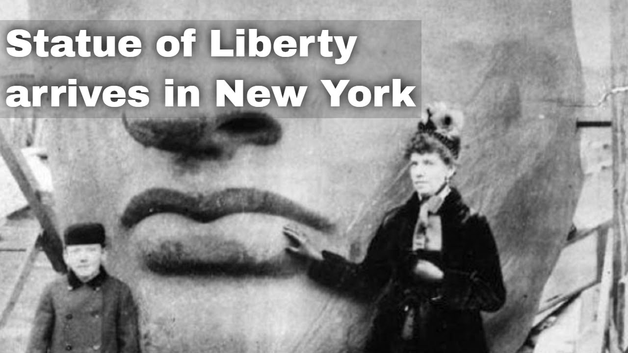 17th June 1885: Statue of Liberty arrives in New York Harbour on board the French steamship Isère