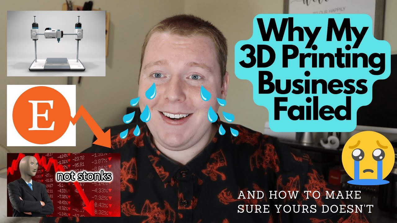 Почему мой бизнес в сфере 3D-печати потерпел крах и как предотвратить крах вашего бизнеса #3dprin...