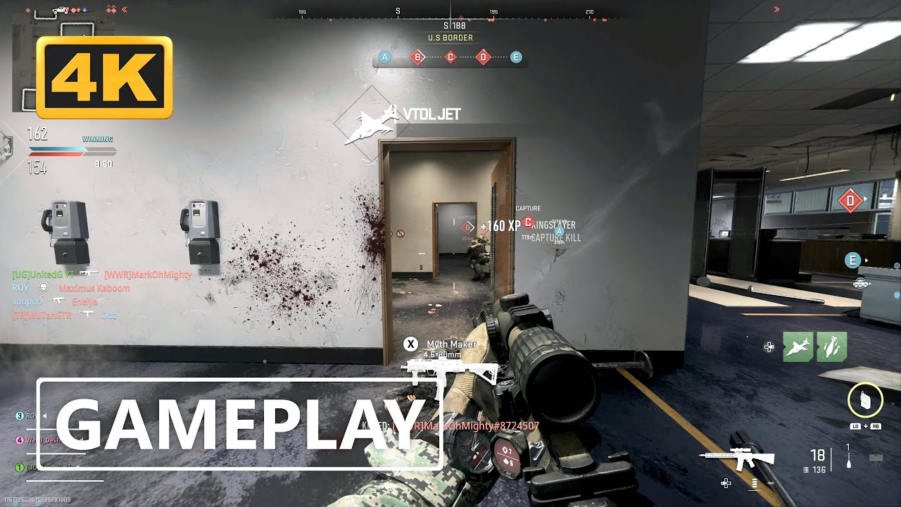 Call of Duty Modern Warfare 2 Multiplayer Ground War Gameplay 4K