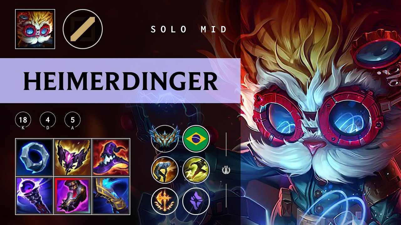 Heimerdinger Mid vs Irelia - BR Challenger Patch 25.22