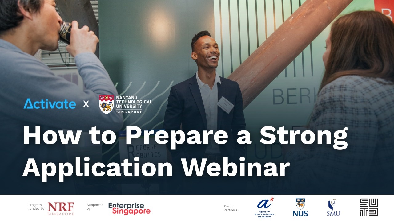 Activate Global Fellows – Singapore Program | How to Prepare a Strong Application Webinar
