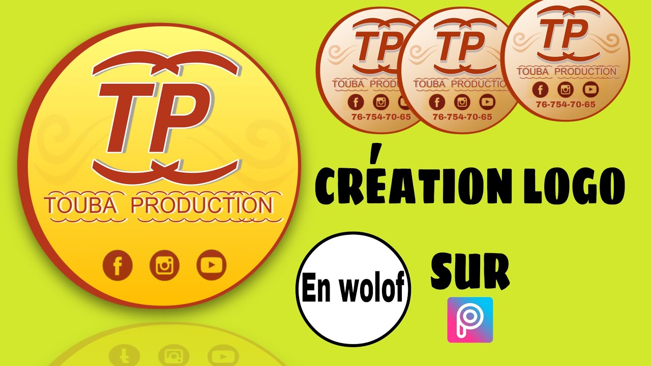 création logo sur Picsart en Wolof