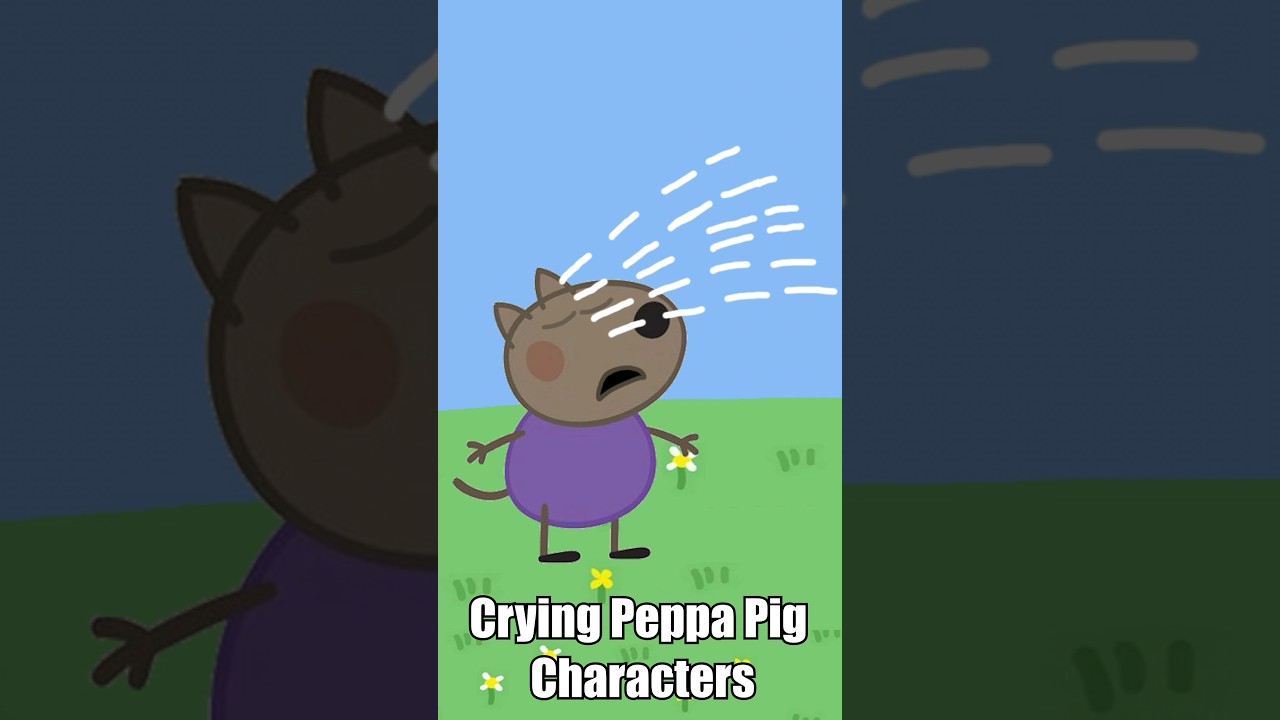 Crying Peppa Pig characters