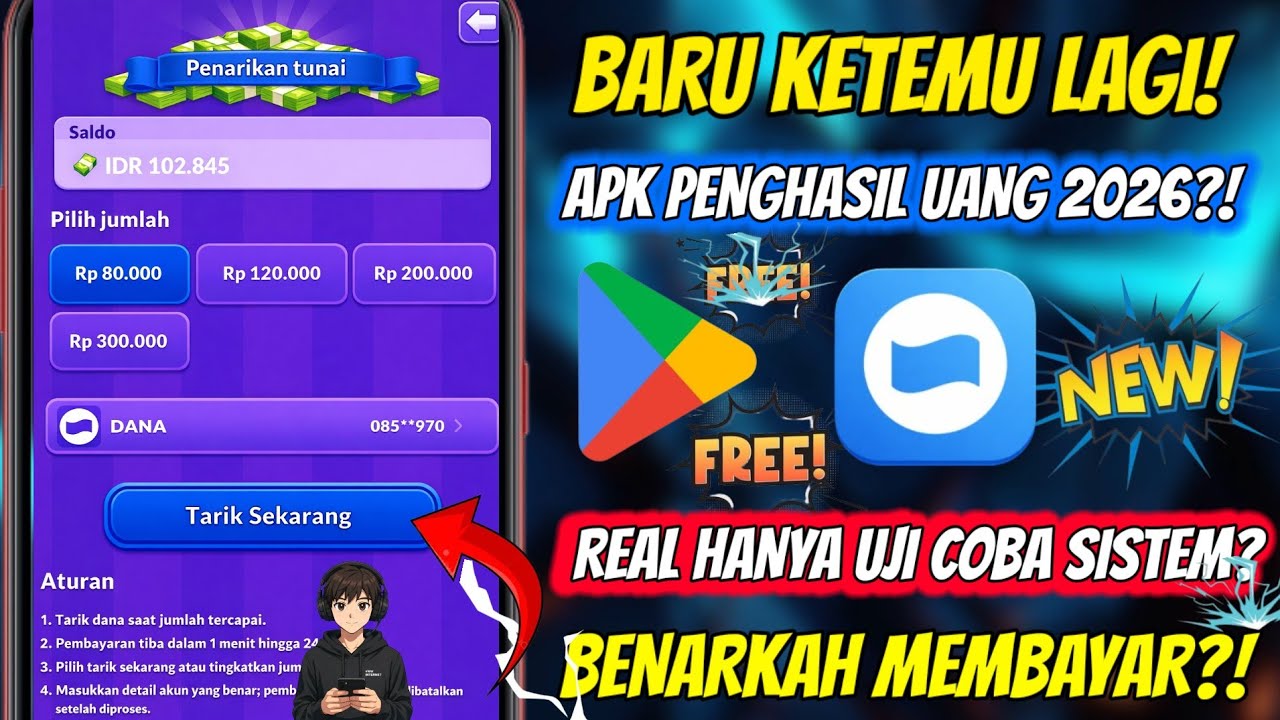 LAGI RAMAI 2026! Aplikasi Penghasil Uang, Aplikasi Penghasil Saldo Dana Tercepat 2026