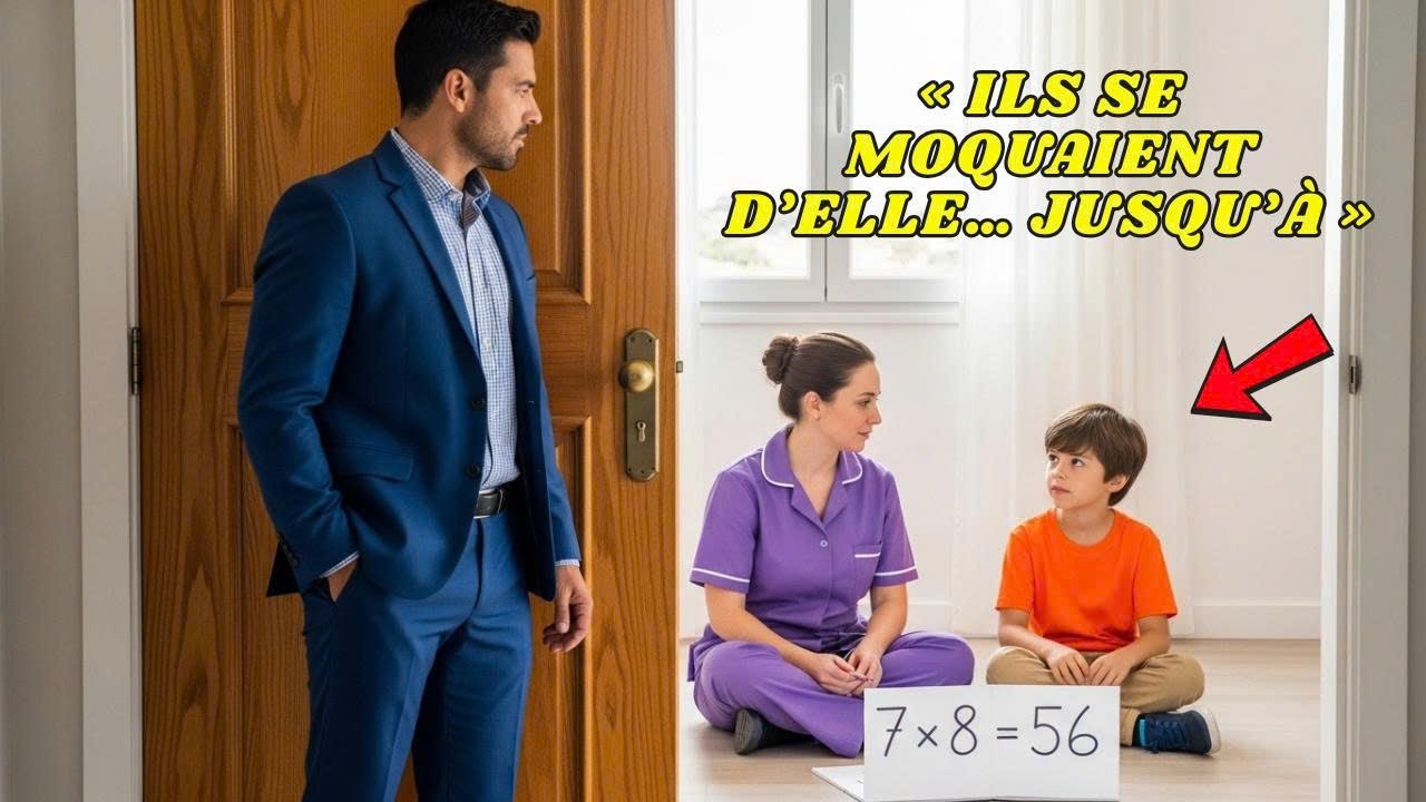 Le millionnaire voit la femme de ménage apprendre à son fils autiste l’impossible😮✨