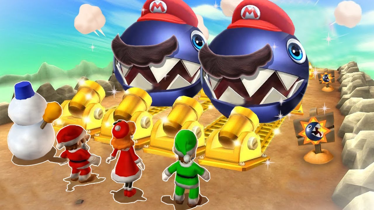 『マリオパーティ9』ボスゲートバトルサンタマリオVsデイジーVsルイージVsワルイージ(最強CPU｢たつじん」)