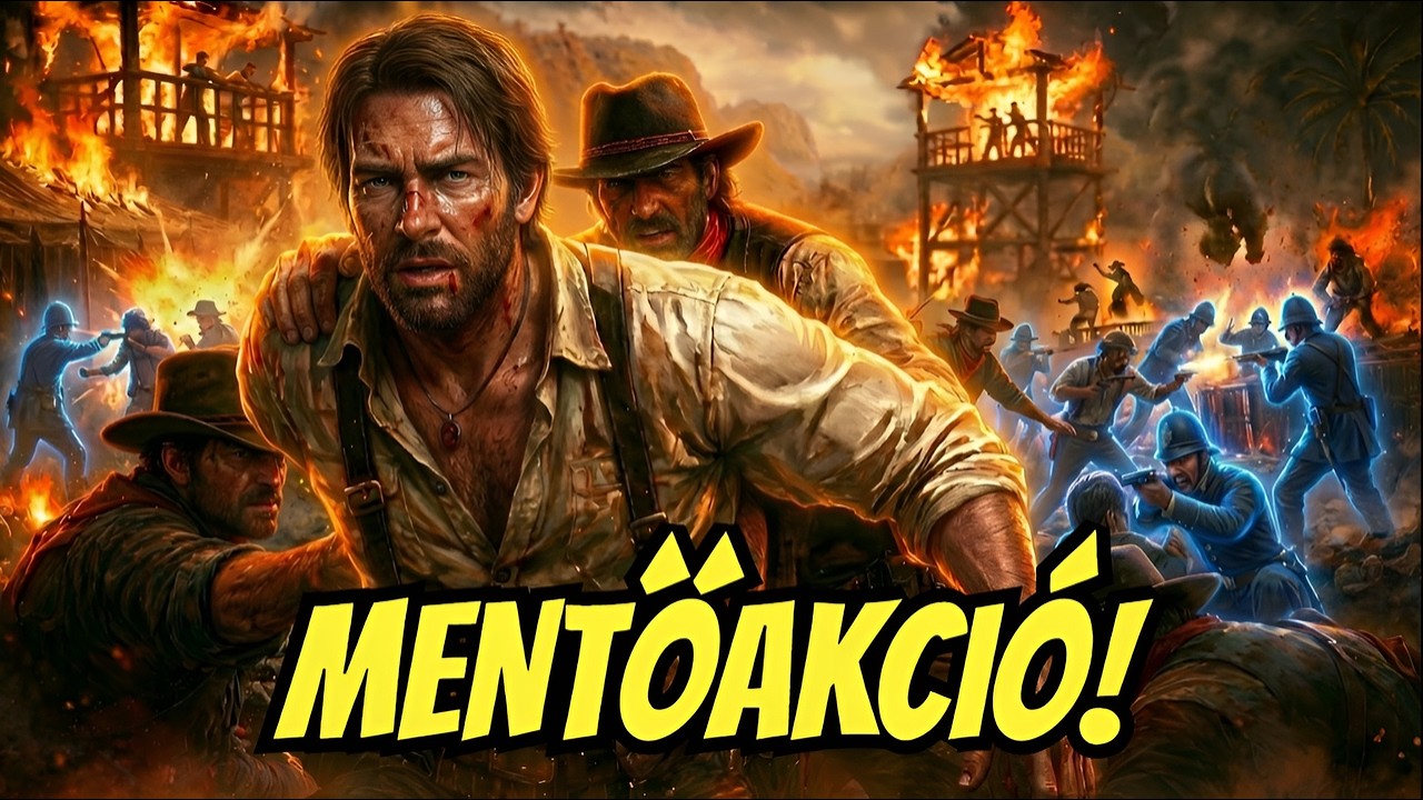 Hatalmas MENTŐAKCIÓ! 🔥💥 RDR 2 Brutális AKCIÓ!