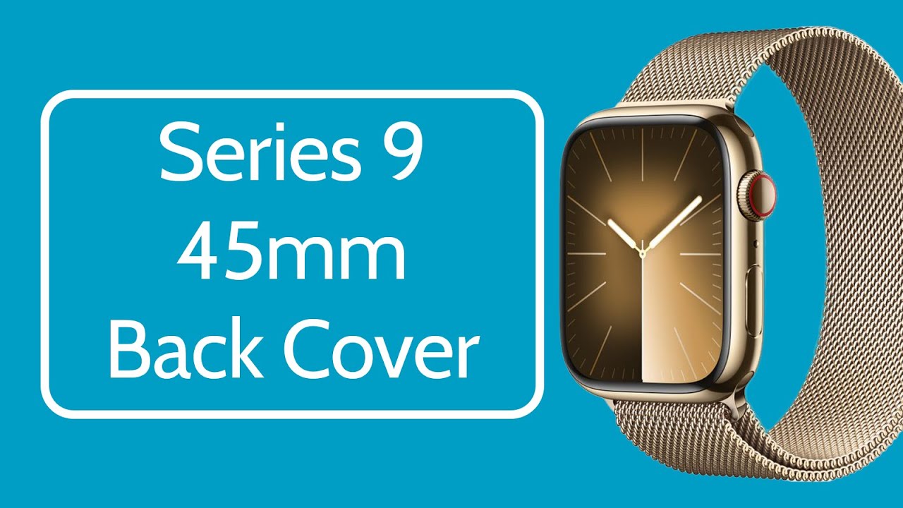 Apple Watch Series 9 41mm & 45mm Back Glass Replacement | Fix Broken Back Cover – Repair Tutorial