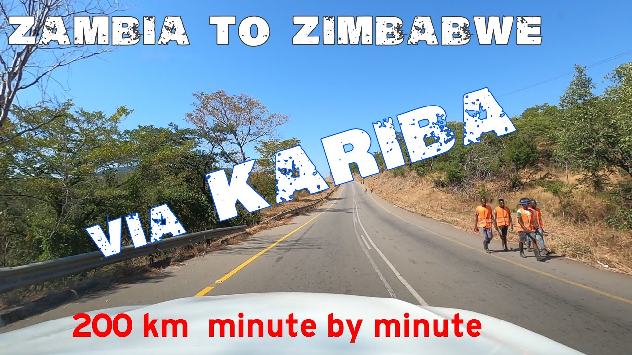 Driving in Zambia : Lusaka to Kariba (Zim) via Kafue and Siavonga along T2  Turnpike and M15 road.