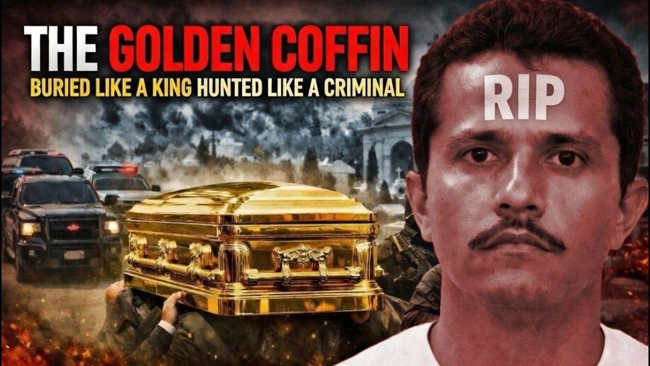 El Mencho's Golden Coffin: The Funeral That Shocked Mexico | 100 Floral Arrangements & Military