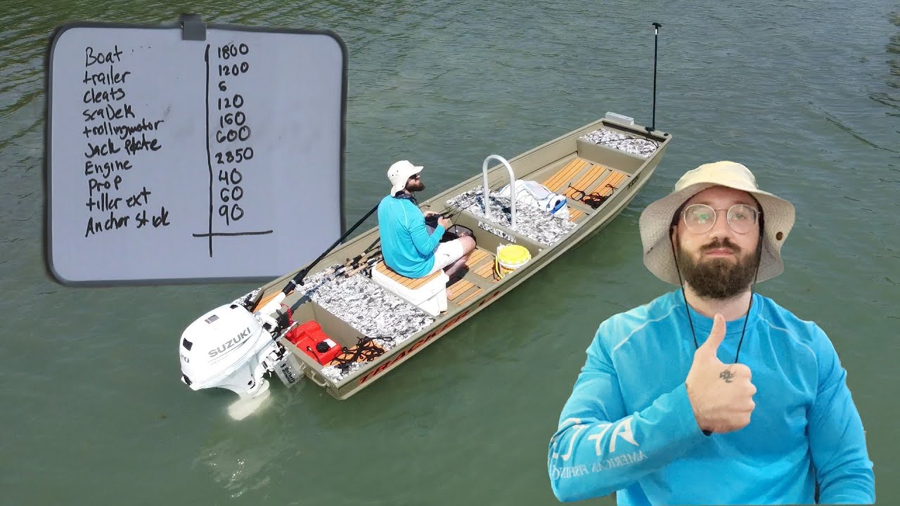 Полная оценка стоимости ЛУЧШЕГО бюджетного катера Jon Boat Build стоимостью 6000 долларов | Track...