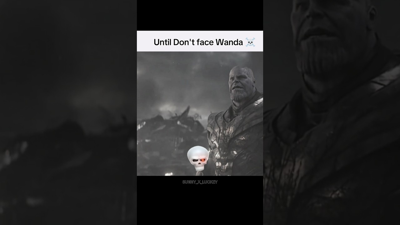 Battle Between them ☠️ || Wanda vs Thanos || 