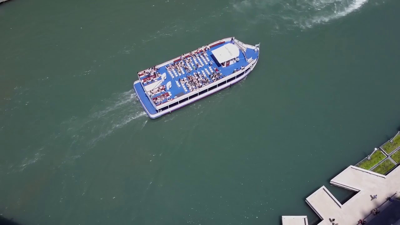 Chicago River by Drone 2