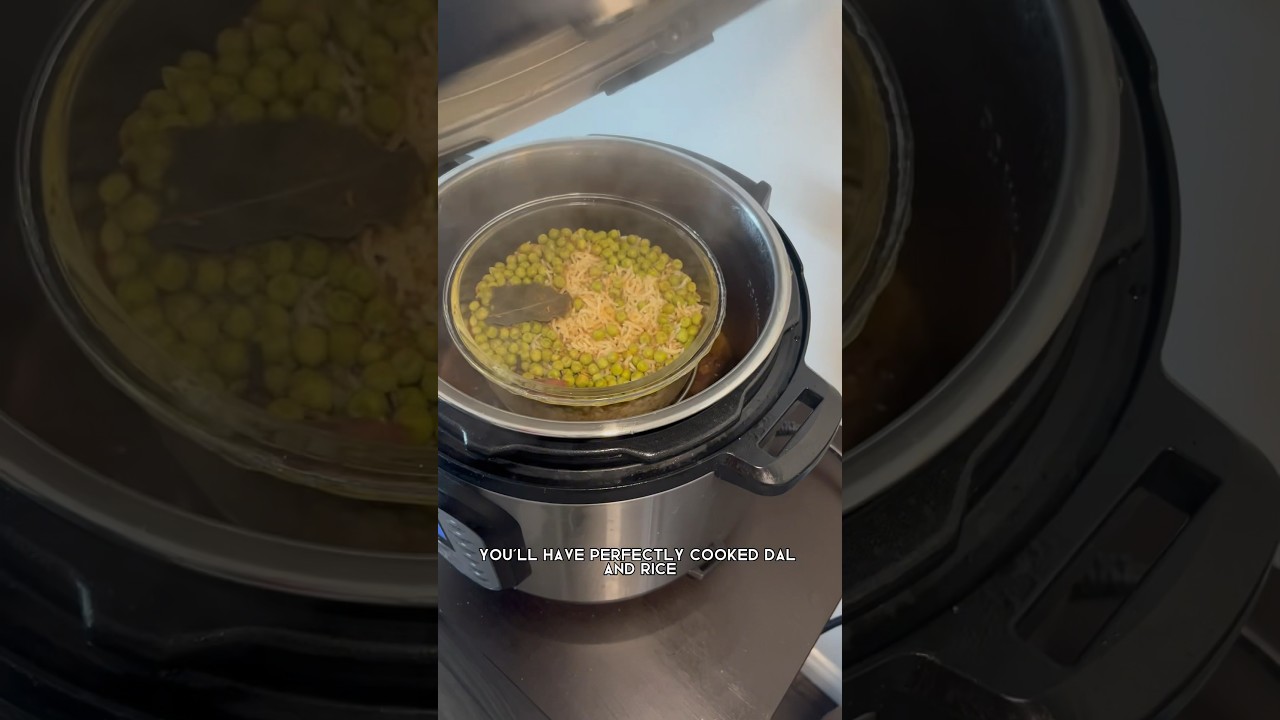 Instant pot-in-pot cooking method, time saver for meal prep